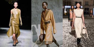 David Koma - Самые модные кожаные платья в коллекциях осень-зима 2021/2022 - skuke.net
