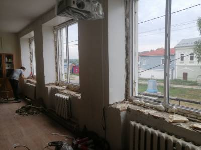 В сапожковской школе ремонт завершат к началу учебного года