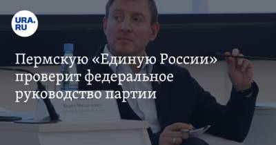 Пермскую «Единую России» проверит федеральное руководство партии