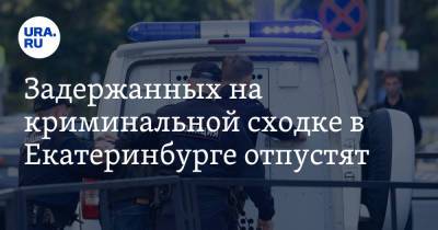 Задержанных на криминальной сходке в Екатеринбурге отпустят