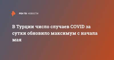 В Турции число случаев COVID за сутки обновило максимум с начала мая