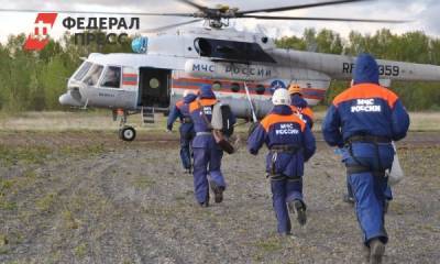 На месте крушения камчатского вертолета идет спасательная операция