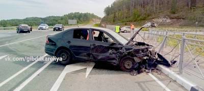 Восемь человек пострадали в страшной аварии на трассе в Карелии