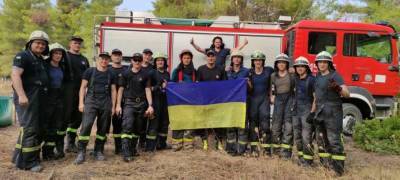Украинские пожарные в Греции делают первые успехи: несколько пожаров удалось потушить (ФОТО, ВИДЕО)