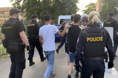 Чешская полиция устроила погоню с вертолетом для поимки фургона с мигрантами
