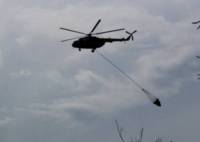 Минобороны направило вертолет с подводными аппаратами к месту крушения Ми-8