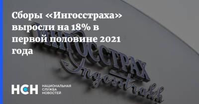 Сборы «Ингосстраха» выросли на 18% в первой половине 2021 года