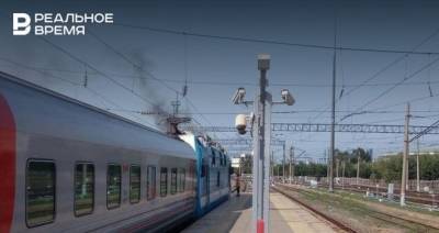 На ж/д вокзале «Казань-1» загорелся электровоз