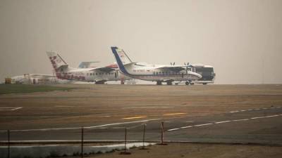 В аэропорту Якутск приостановлены взлет и посадка из-за плохой видимости