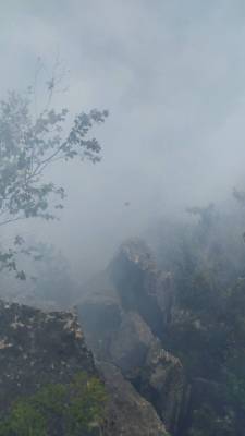 На границе с нацпарком «Таганай» — большой пожар: горит лес