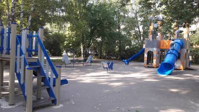 Детские и спортивные площадки установили в сквере «Средний Венец»