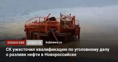 СК ужесточил квалификацию по уголовному делу о разливе нефти в Новороссийске