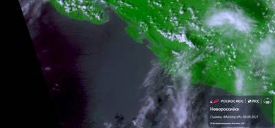 Роскосмос показал снимки со спутника разлива нефти в Черном море