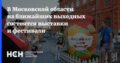 В Московской области на ближайших выходных состоятся выставки и фестивали