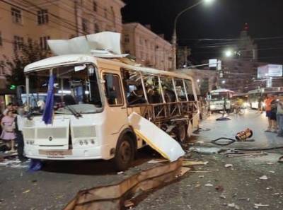 В Воронеже взорвался автобус, одной из пассажирок оторвало ноги