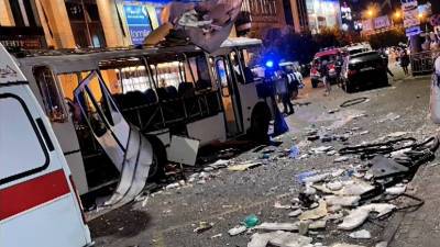 В Воронеже взорвался автобус — видео