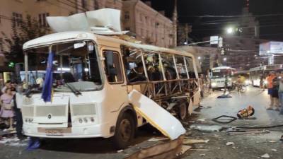 Один человек скончался из-за взрыва в автобусе в Воронеже