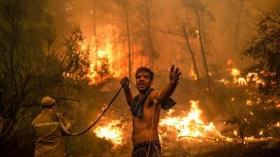 Лесные пожары бушуют в Средиземноморье