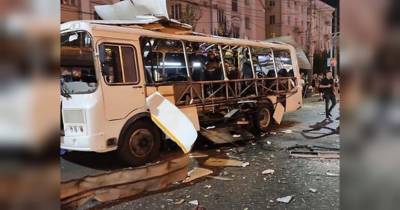 Момент вибуху автобуса у Воронежі потрапив на відео