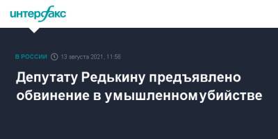 Депутату Редькину предъявлено обвинение в умышленном убийстве