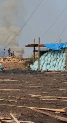 В Иркутске местные бизнесмены незаконно сжигают мусор пользуясь задымлением от пожаров