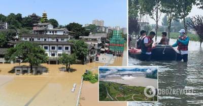 Наводнения в Китае: погиб 21 человек, тысячи эвакуированы – фото и видео последствий