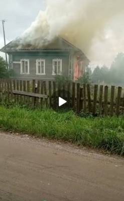 Сожитель поджег дом любимой в Белозерске