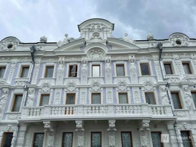 Фасад усадьбы Рукавишниковых отреставрировали в Нижнем Новгороде