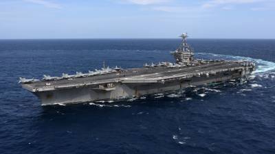 В Китае указали на скрытый посыл "взрывных" испытаний авианосца USS Gerald R. Ford
