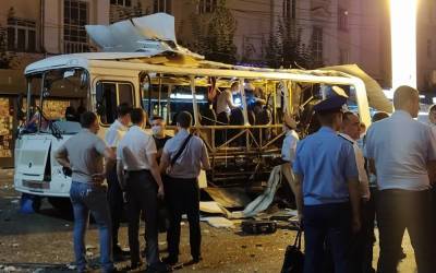 Видео взрыва автобуса в Воронеже и первые подробности