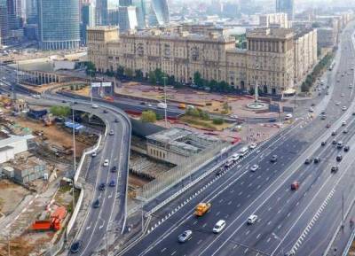 В Москве начали строить эстакаду Северного дублера Кутузовского проспекта