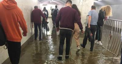 Станцию метро «Пушкинская» в Москве затопило
