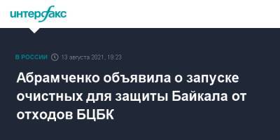 Абрамченко объявила о запуске очистных для защиты Байкала от отходов БЦБК