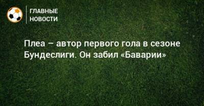 Плеа – автор первого гола в сезоне Бундеслиги. Он забил «Баварии»