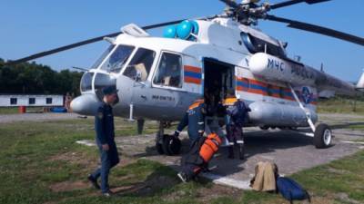 На Камчатке начато извлечение тел погибших при падении вертолета