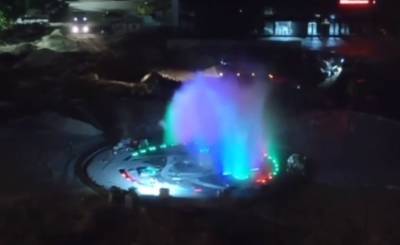 У “Звездного” протестировали сухой фонтан (видео)