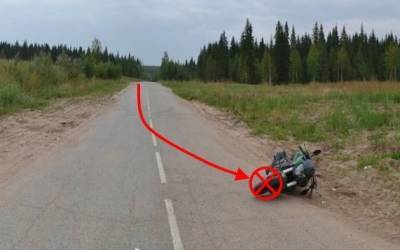 Мотоциклист с пассажиром не удержались на дороге в Усть-Куломском районе