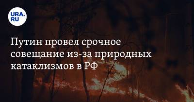 Путин провел срочное совещание из-за природных катаклизмов в РФ