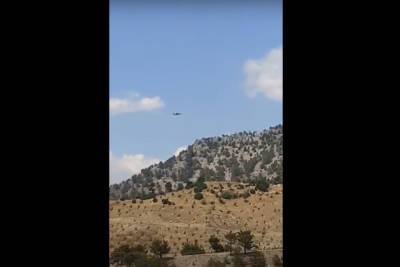 Опубликовано видео крушения пожарного самолета с россиянами в Турции
