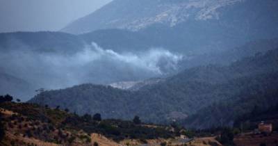 Появилось видео крушения пожарного самолета в Турции