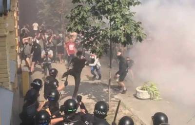 Давай: появилось видео, где Билецкий и "Нацкорпус" призывают нападать на полицию