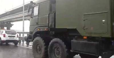 В оккупированном Крыму произошло ДТП с военной техникой