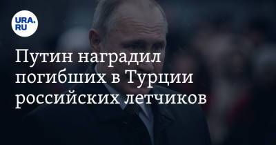 Путин наградил погибших в Турции российских летчиков