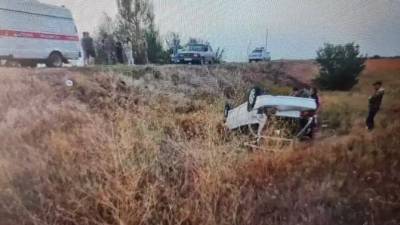 В Балаковском районе при опрокидывании автомобиля погиб человек
