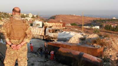 Число жертв взрыва топливного резервуара в Ливане увеличилось до 28