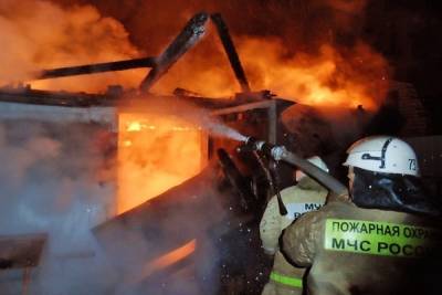 Магазин сгорел в Оловянинском районе, пострадавших нет