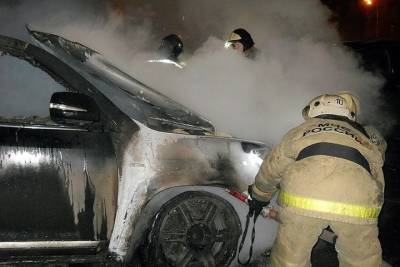 Ночью в Ивановской области опять сгорел автомобиль