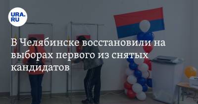 В Челябинске восстановили на выборах первого из снятых кандидатов