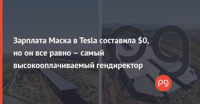 Зарплата Маска в Tesla составила $0, но он все равно – самый высокооплачиваемый гендиректор