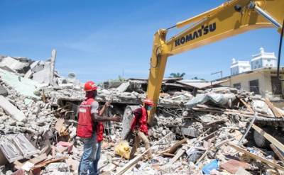 По данным властей Гаити около 1300 человек погибли в результате землетрясения магнитудой 7,2